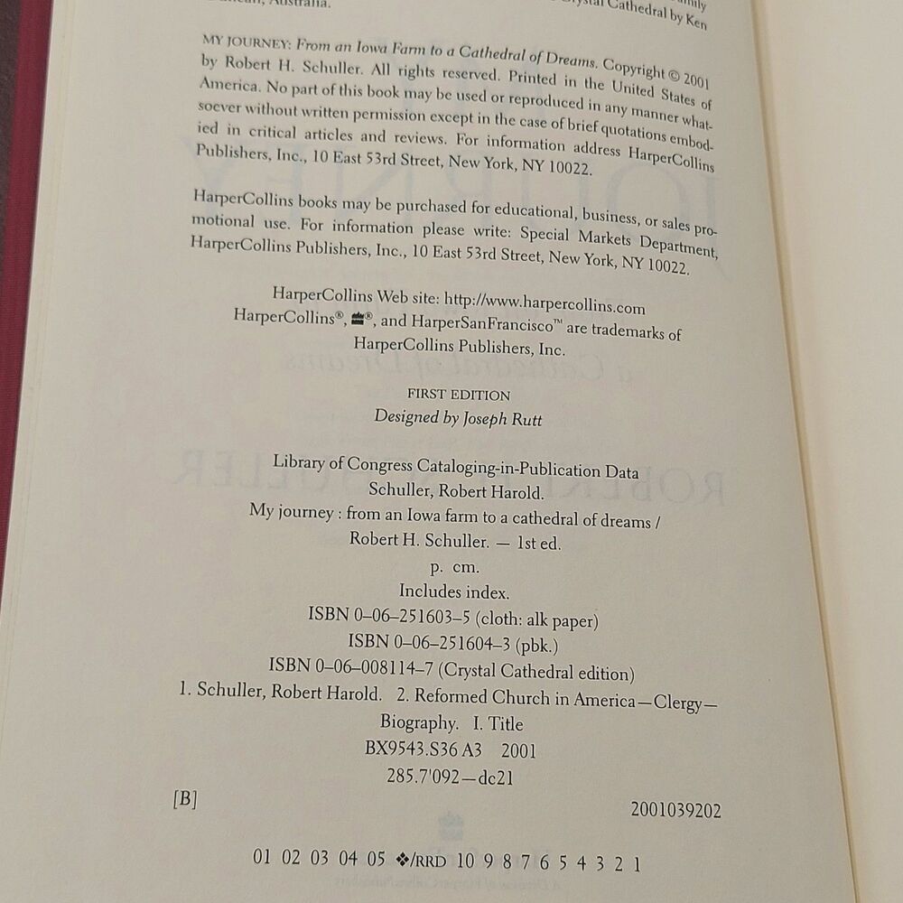 My Journey Robert H. Schuller 2001 Bonded Leather - Picture 12 of 15